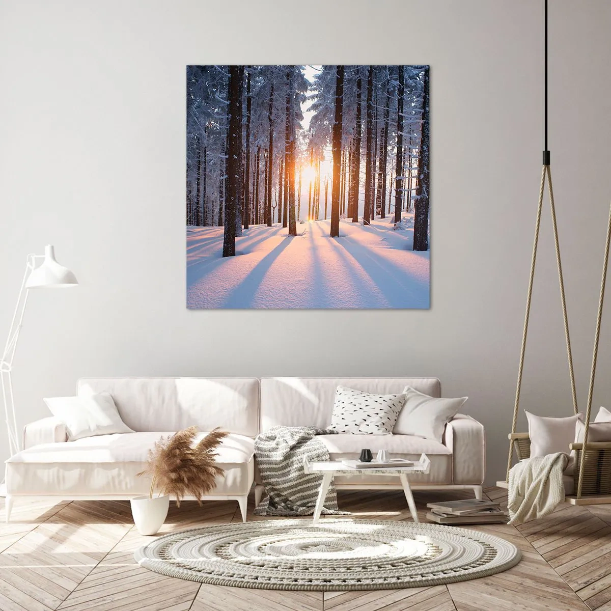 Quadro su tela - Stampe su Tela - Decisamente nero su bianco - 40x40 cm