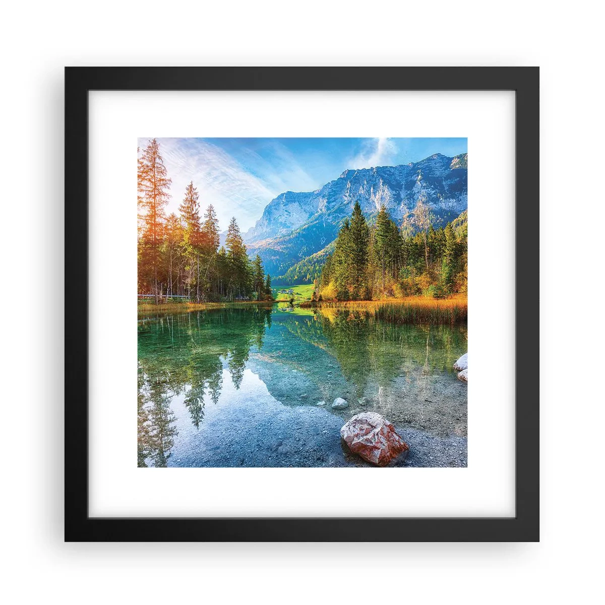 Poster in cornice nera - La mitezza dell'autunno - 30x30 cm
