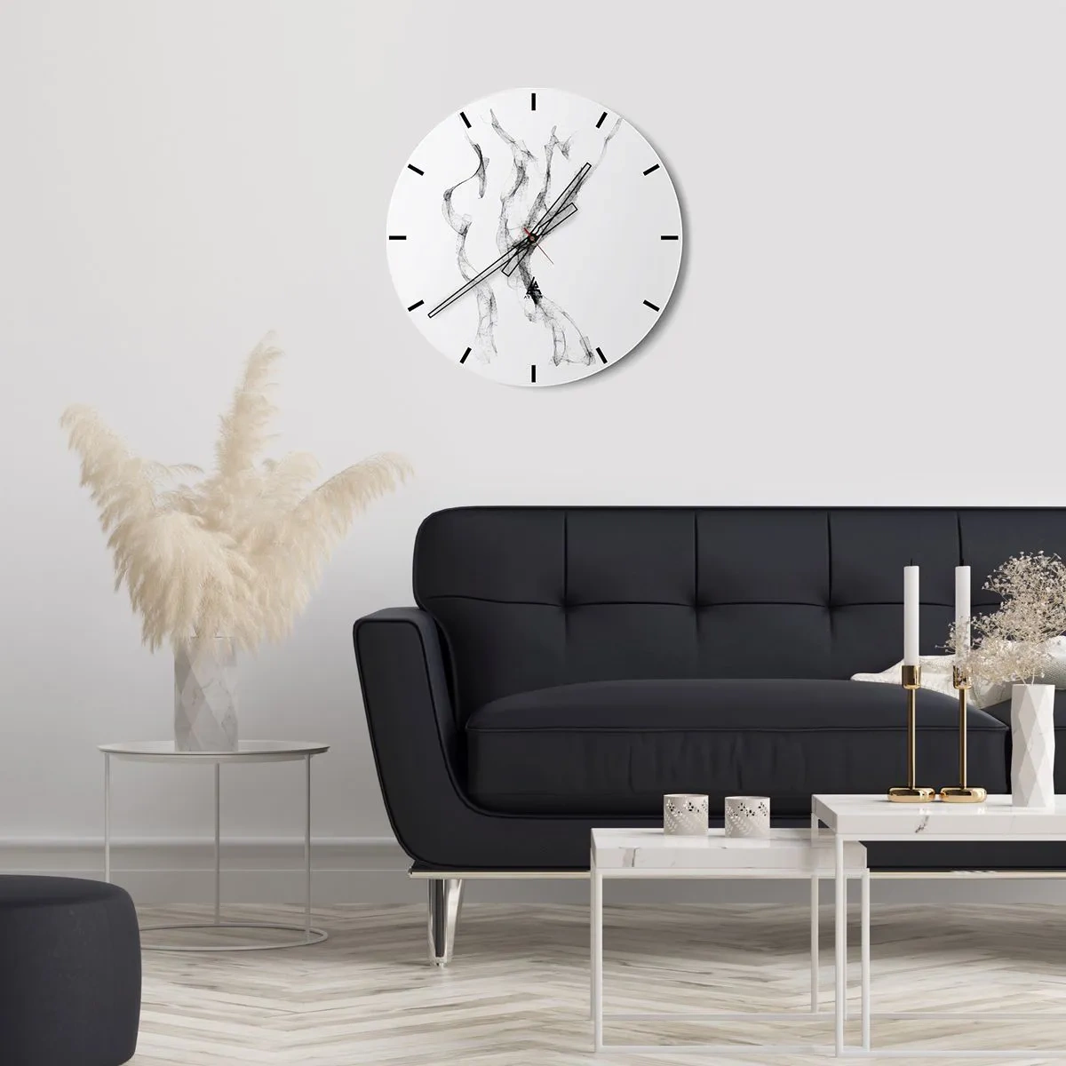 Orologio da parete - Orologio in Vetro - Bella e forte - 30x30 cm