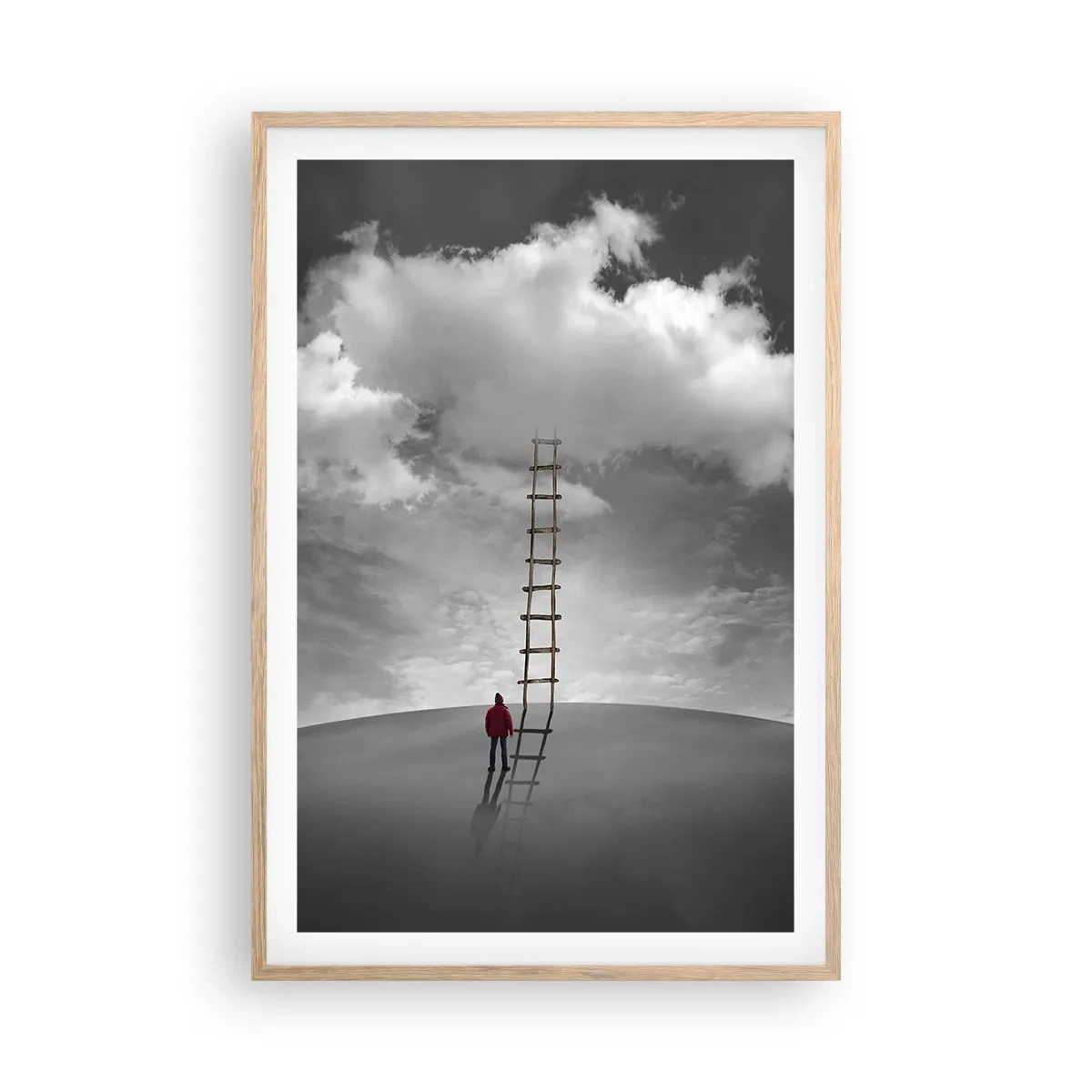 Poster in cornice rovere chiaro - Tutto è possibile - 61x91 cm