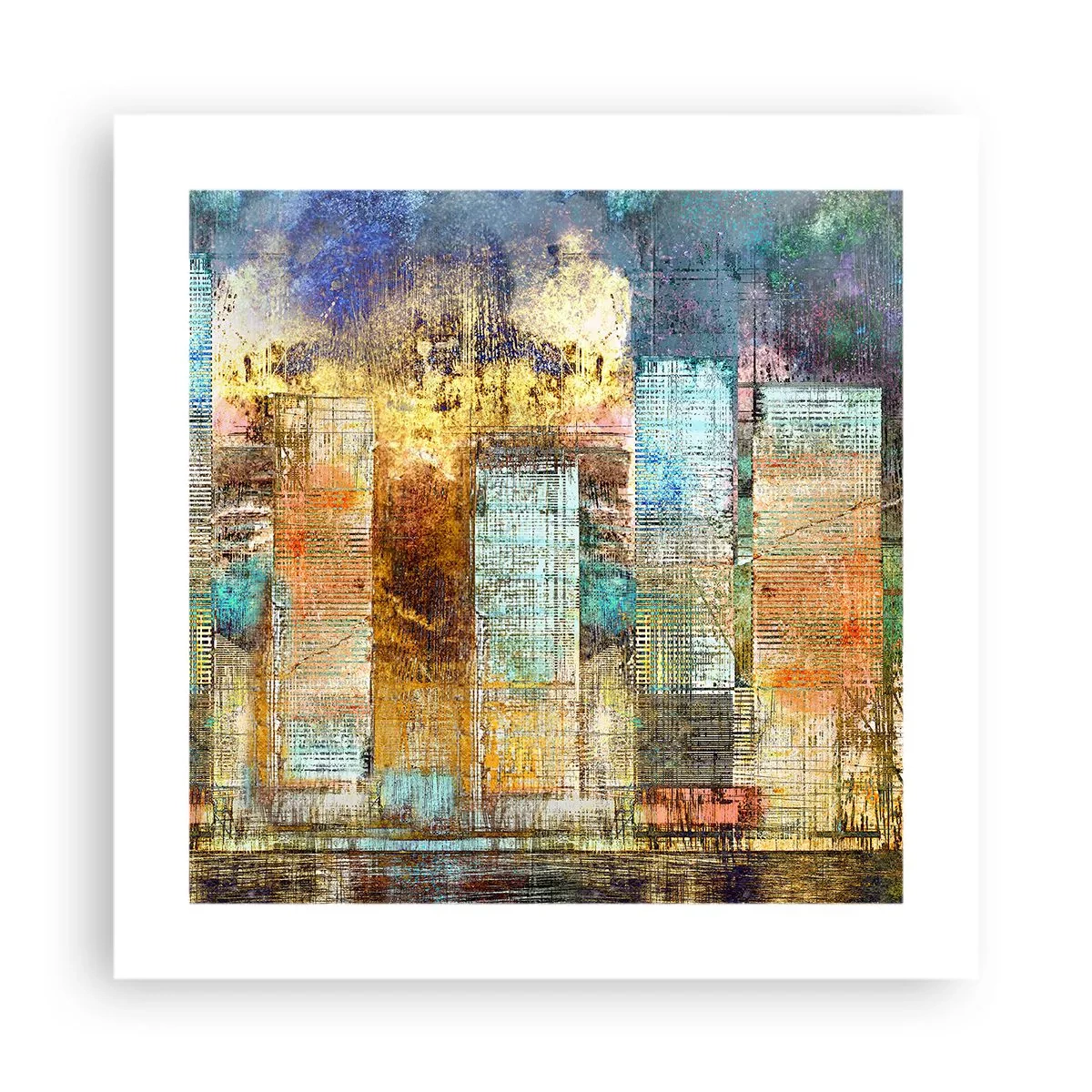 Poster - Metropoli nel sole - 40x40 cm