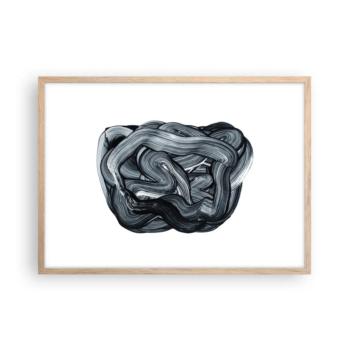 Poster in cornice rovere chiaro - Non è così semplice - 70x50 cm