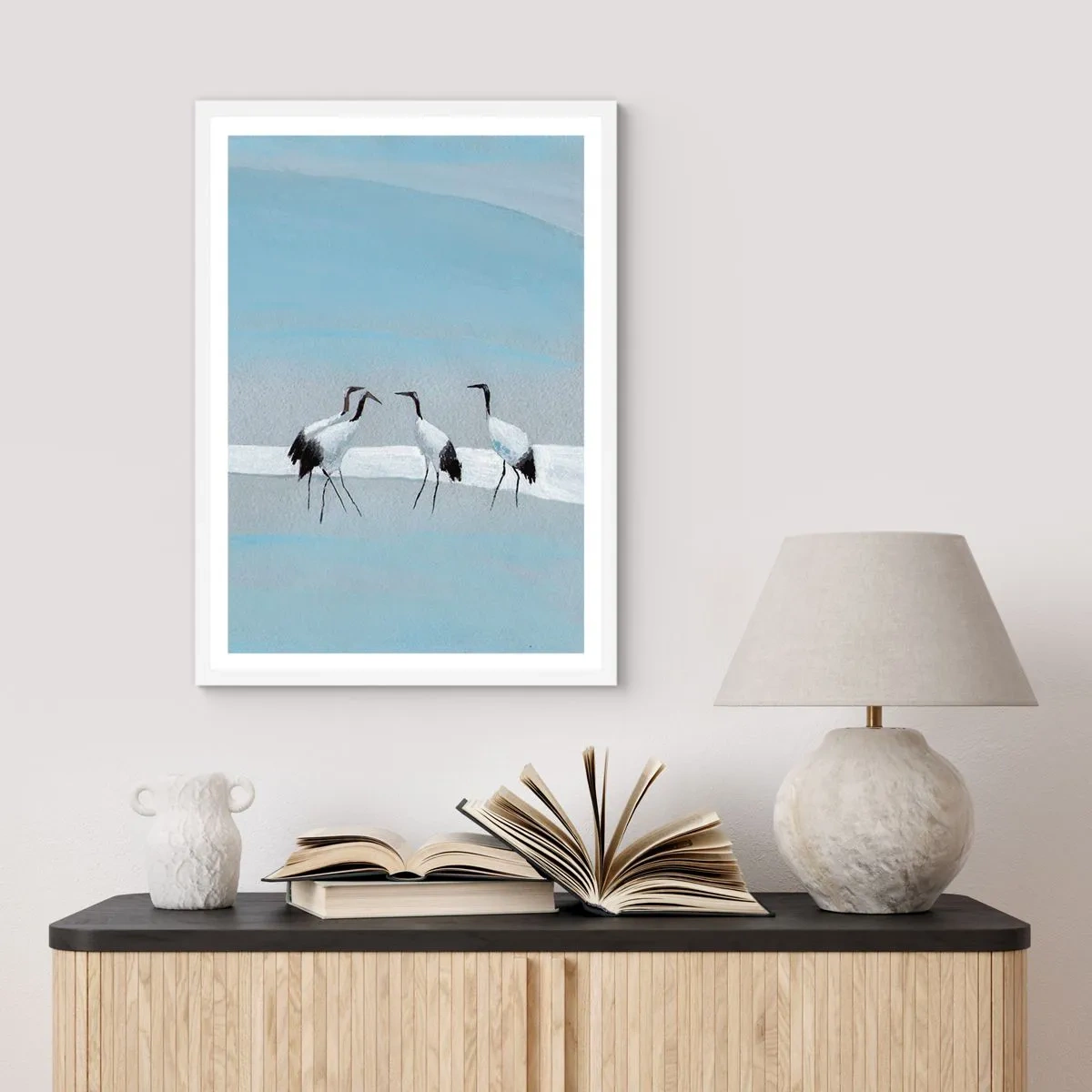 Poster in cornice bianca - Dopo un giorno rovente - 50x70 cm