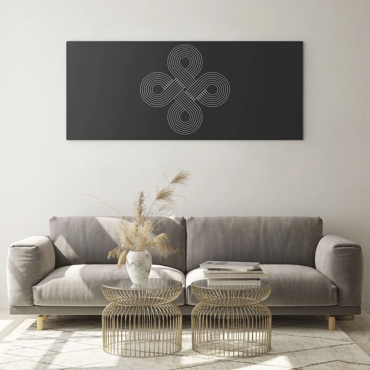 Quadro su vetro - Nello spirito celtico - 100x40 cm