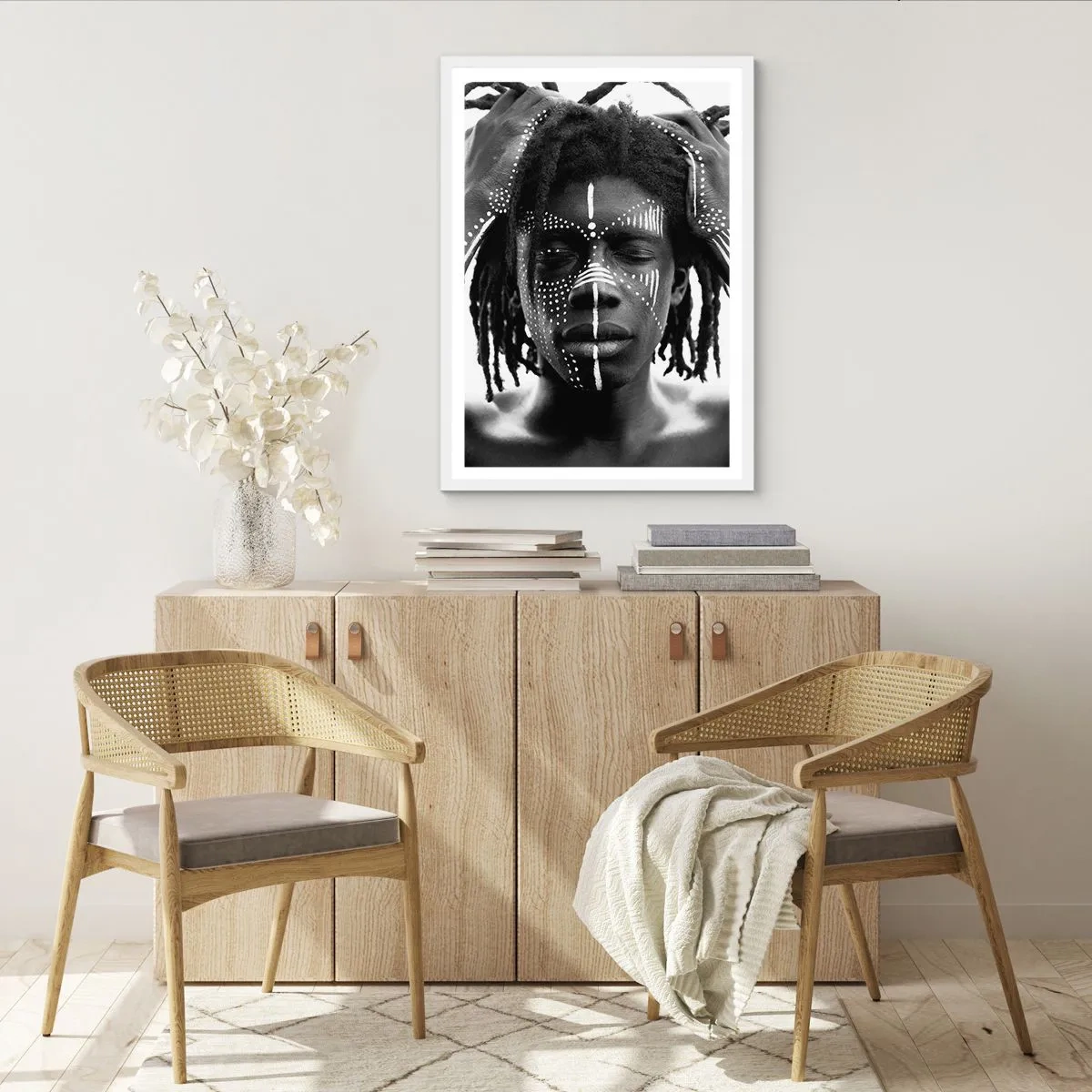 Poster in cornice bianca - Dove sei? - 70x100 cm