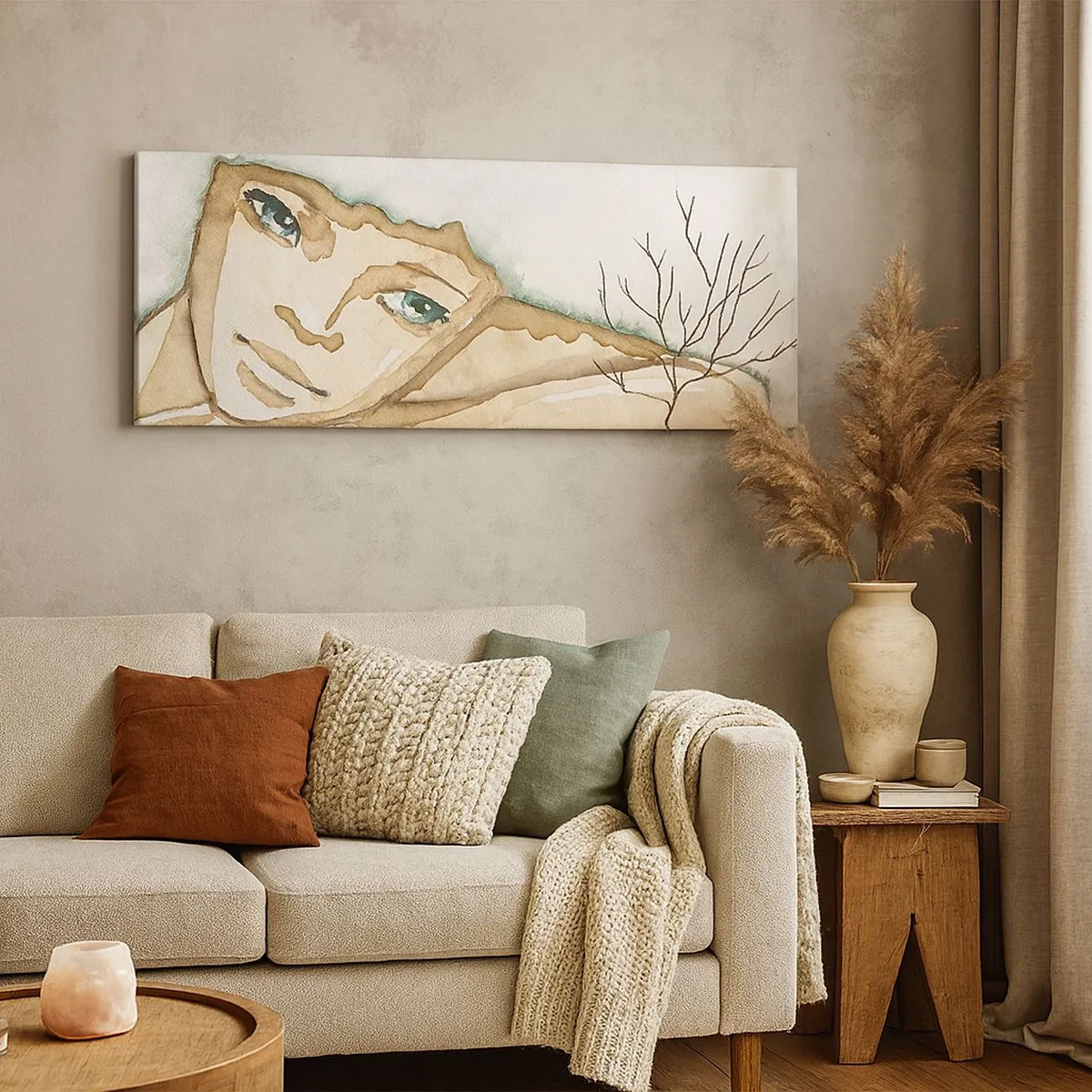 Quadro su tela - Stampe su Tela - L'albero della poesia cresce nel silenzio - 100x40 cm