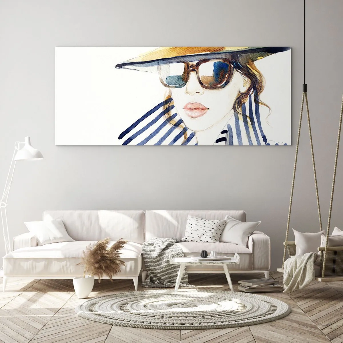 Quadro su vetro - La Florida dà il benvenuto! - 90x30 cm