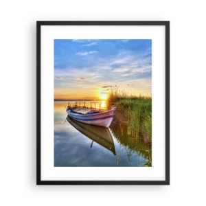 Poster in cornice nera - L'insenatura dei sogni realizzati - 40x50 cm