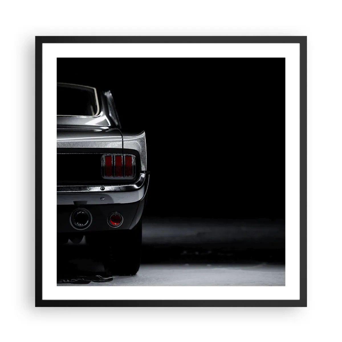 Poster in cornice nera - Il fascino del classico - 60x60 cm