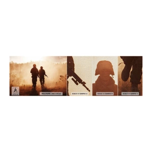 Campione di Fotomurale Premium Canvas - Call of Duty - Soldato, Fucile, Militare - 100x30 cm