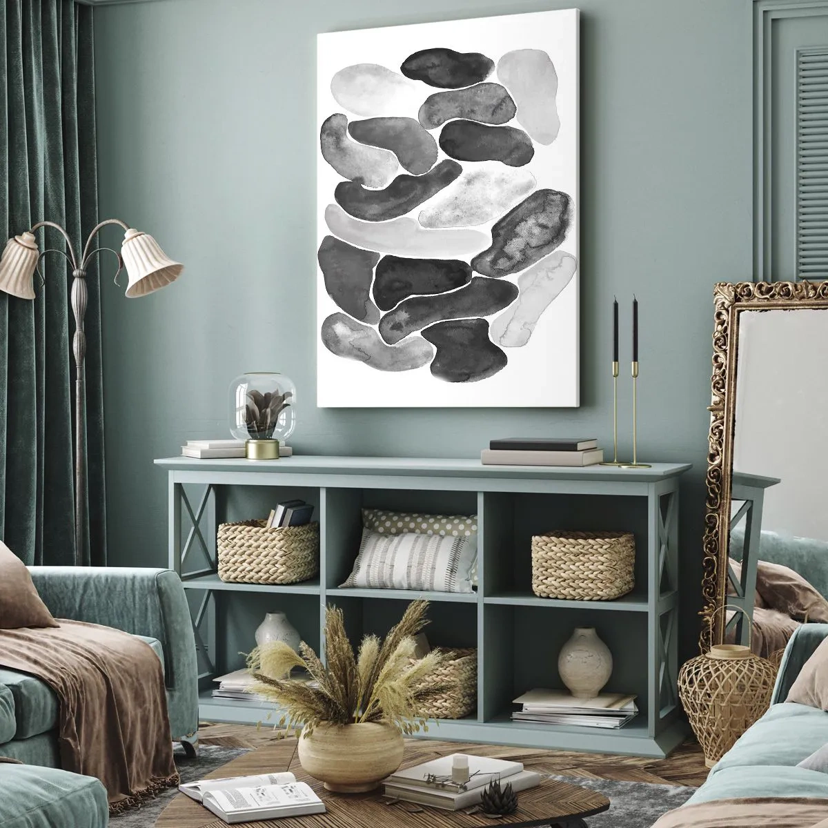 Quadro su tela - Stampe su Tela - Astrazione rocciosa - 55x100 cm