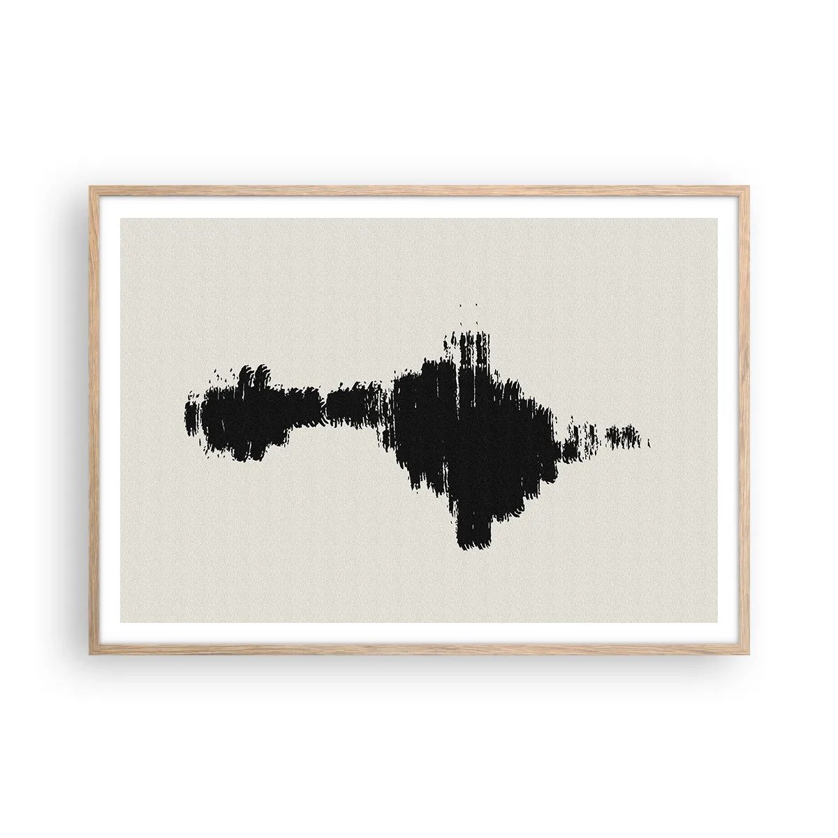 Poster in cornice rovere chiaro - Le vibrazioni della fantasia - 100x70 cm