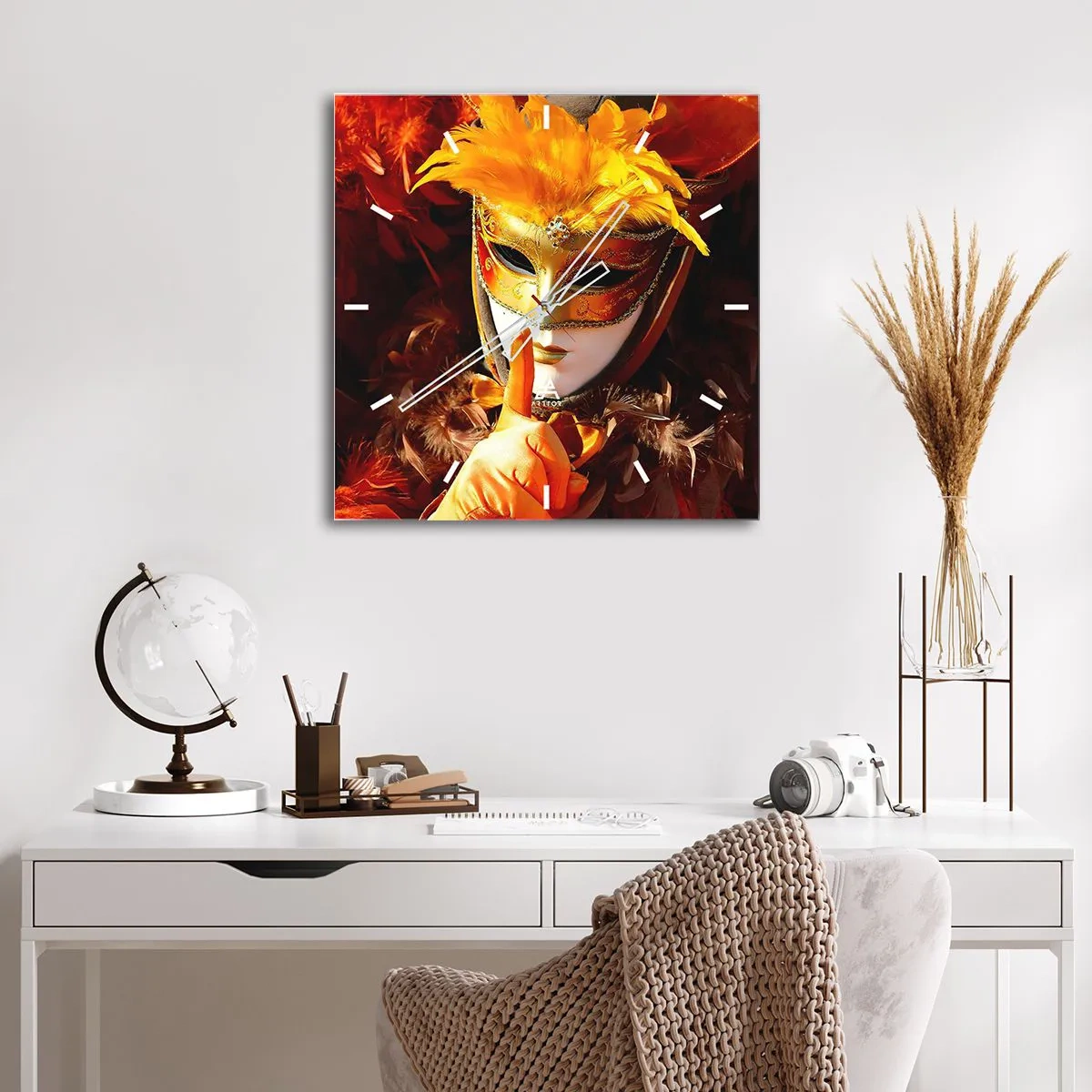 Orologio da parete - Orologio in Vetro - Il mistero è parte del gioco - 40x40 cm