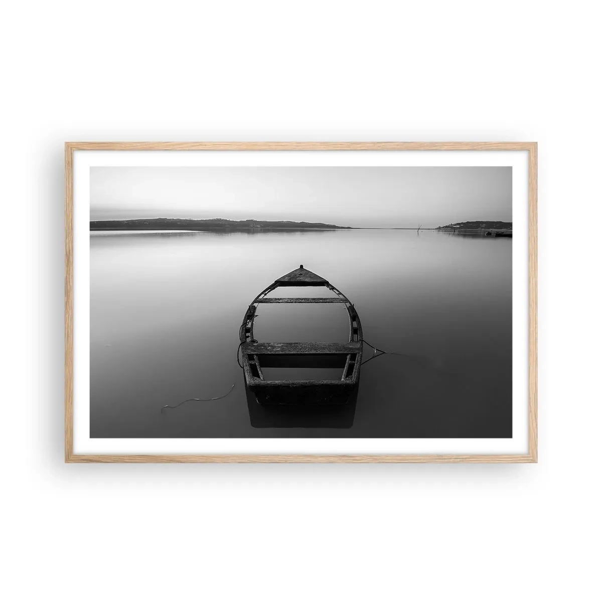 Poster in cornice rovere chiaro - Nostalgia e malinconia - 91x61 cm