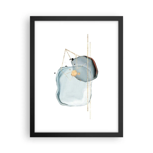 Poster in cornice nera - Studio di goccia - 30x40 cm