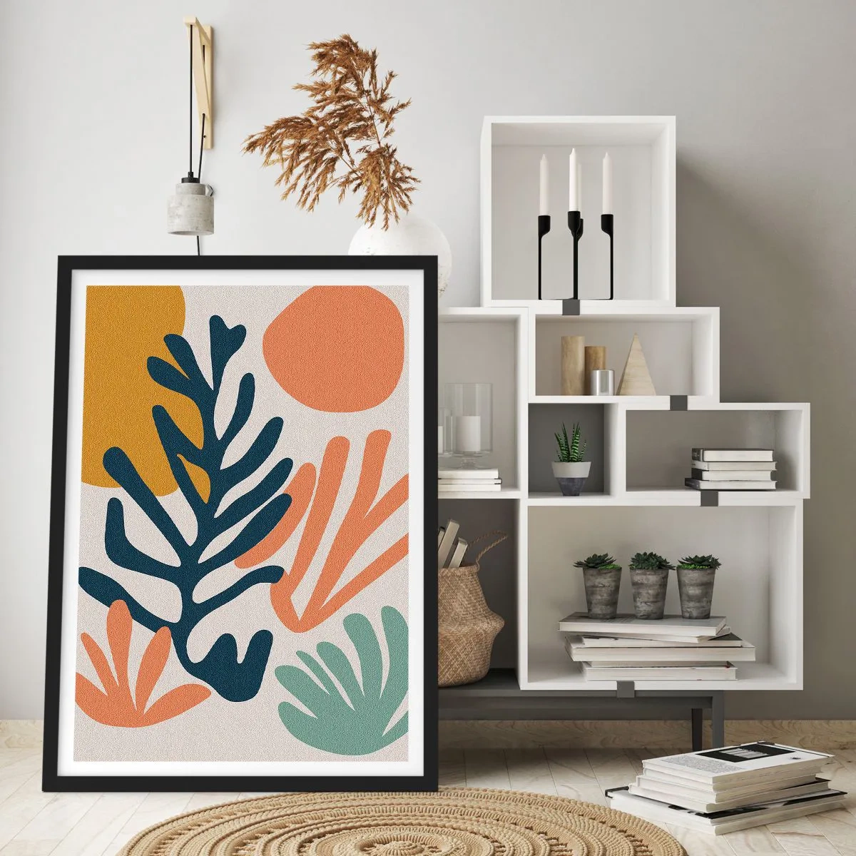 Poster in cornice nera - Mare di coralli - 61x91 cm