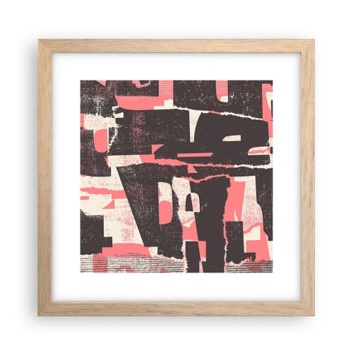 Poster in cornice rovere chiaro - Tutto il rumore - 30x30 cm