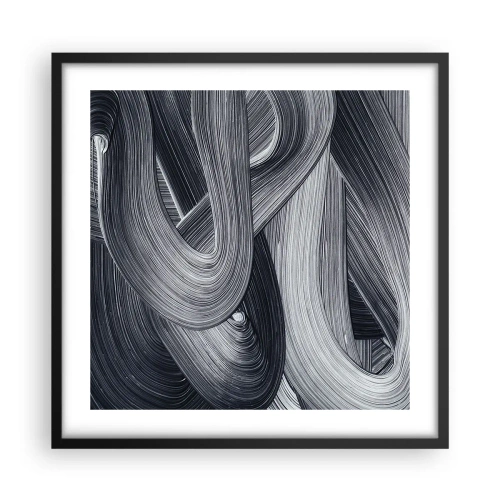 Poster in cornice nera - La fluidità della realtà - 50x50 cm