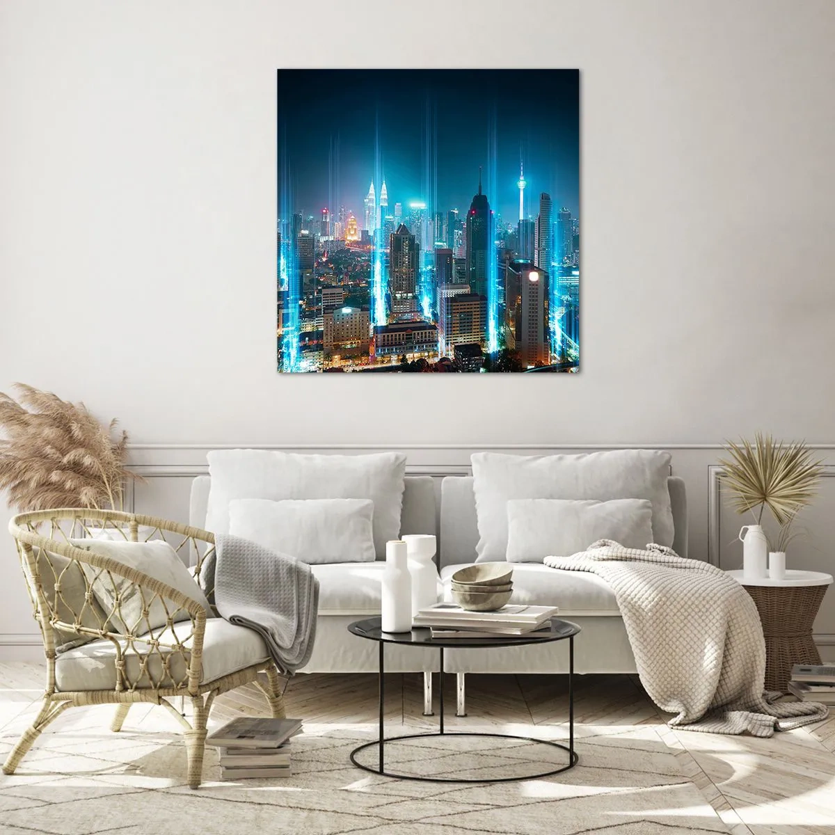 Quadro su vetro - Da Berlino al cielo - 30x30 cm