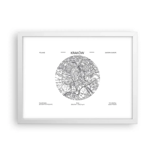 Poster in cornice bianca - Anatomia di Cracovia - 40x30 cm