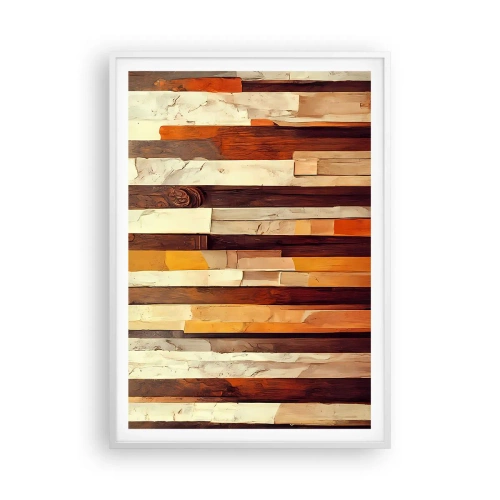 Poster in cornice bianca - L'inno dei legni boschivi - 70x100 cm