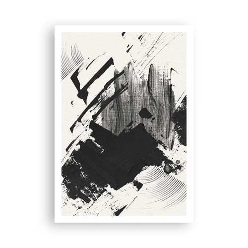 Poster - Astrazione: espressione di nero - 70x100 cm