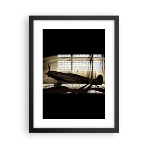 Poster in cornice nera - Il riposo del guerriero - 30x40 cm