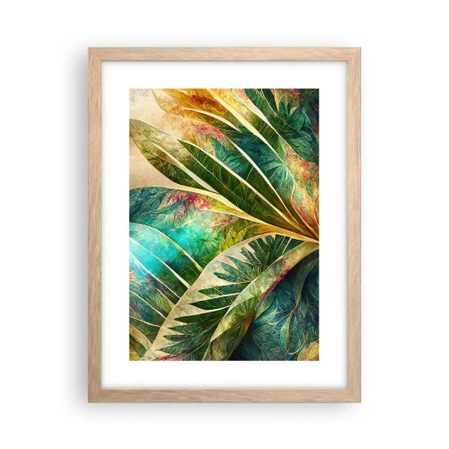 Poster in cornice rovere chiaro - I colori dei tropici - 30x40 cm