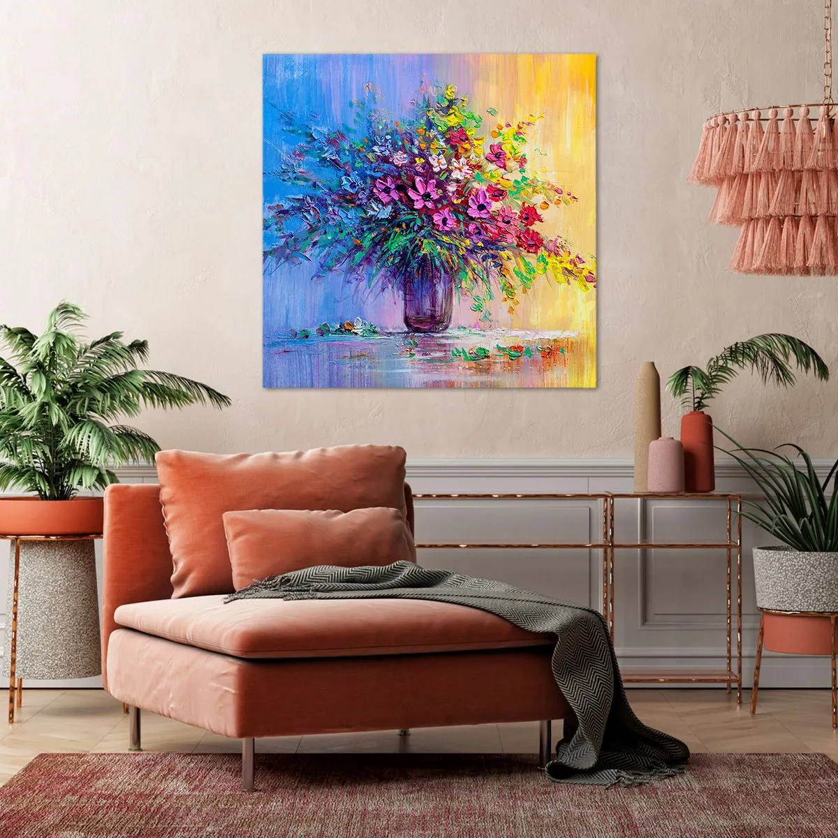 Quadro su tela - Stampe su Tela - Dono di un prato estivo - 50x50 cm