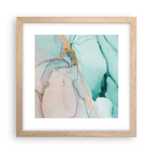 Poster in cornice rovere chiaro - Danza di forme e colori - 30x30 cm