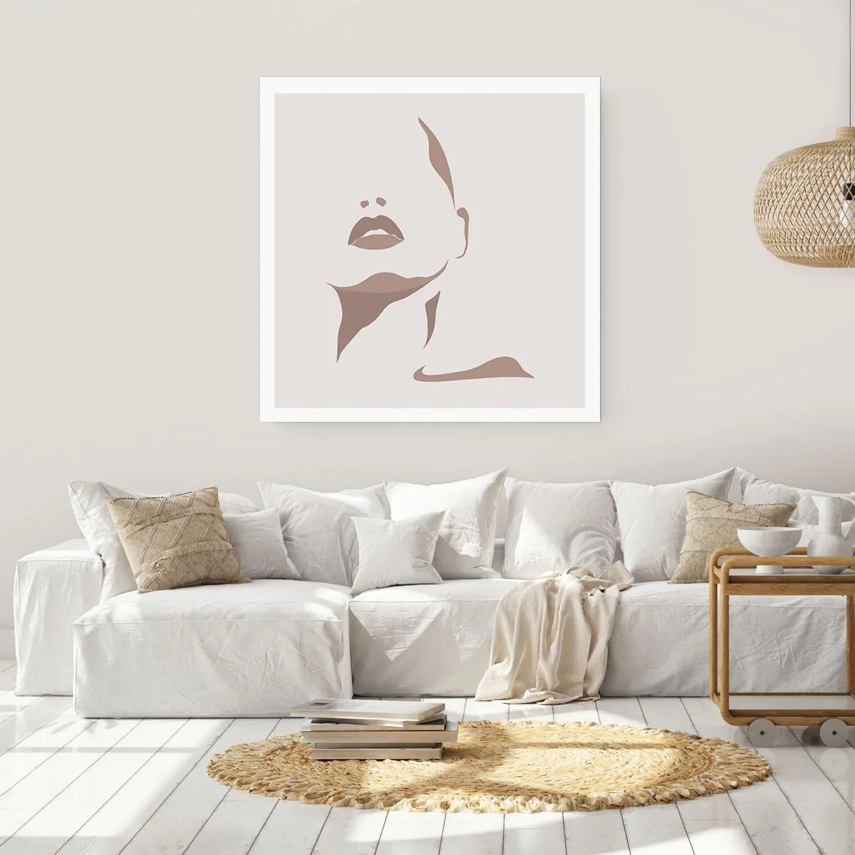 Poster - Fatta di luce e ombra - 50x50 cm