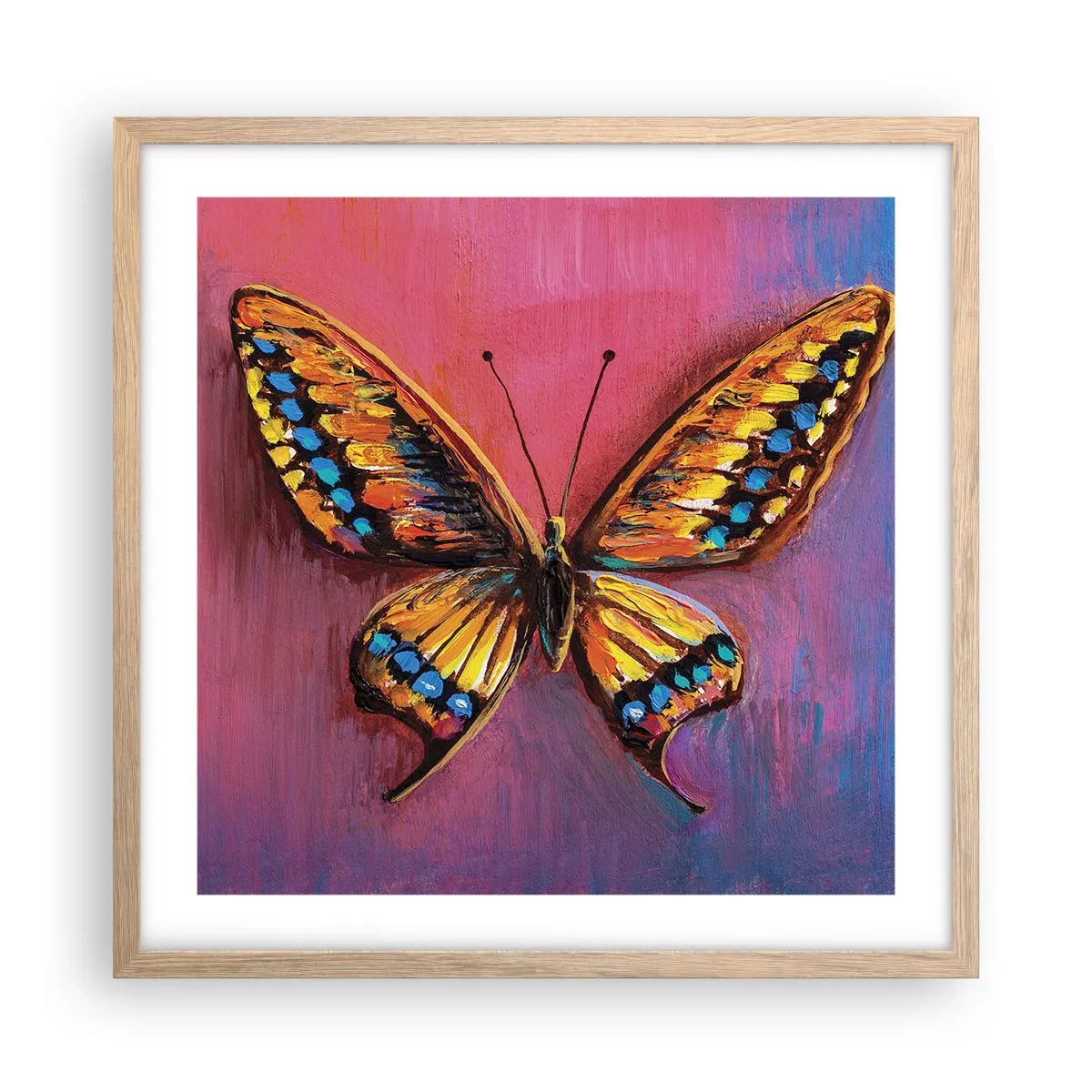 Poster in cornice rovere chiaro - Gioielli della natura - 50x50 cm