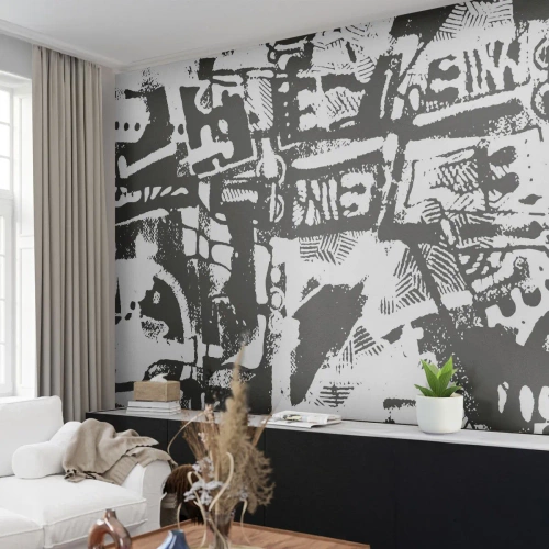 Fotomurali Premium Canvas - Ordine o caos? - Astrazione, Grafica, Pezzo - 250x175 cm