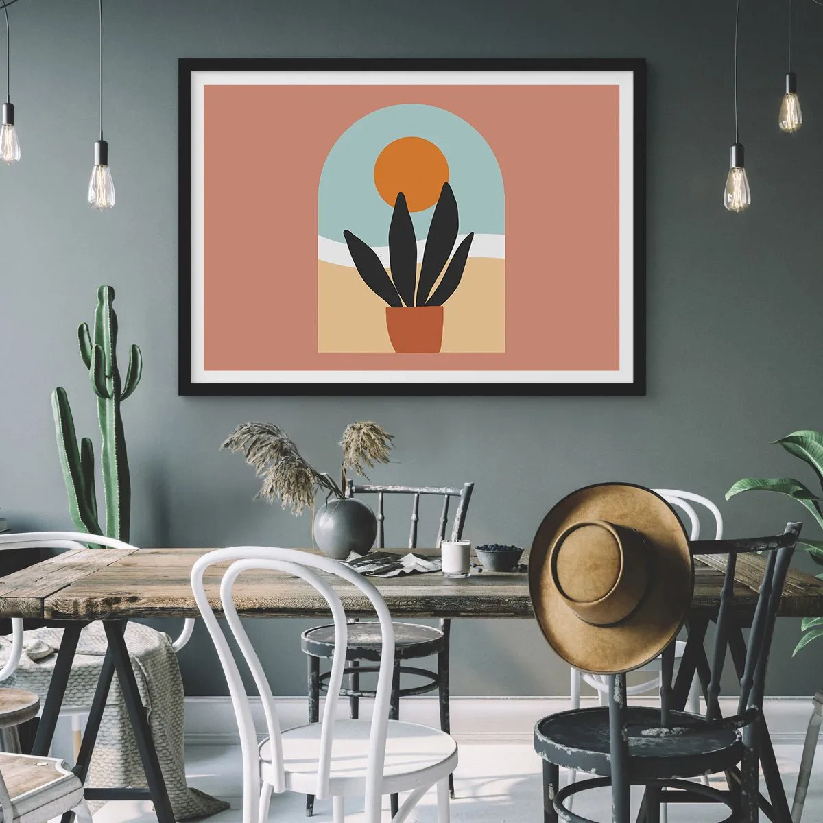 Poster in cornice nera - Piccole gioie - 91x61 cm