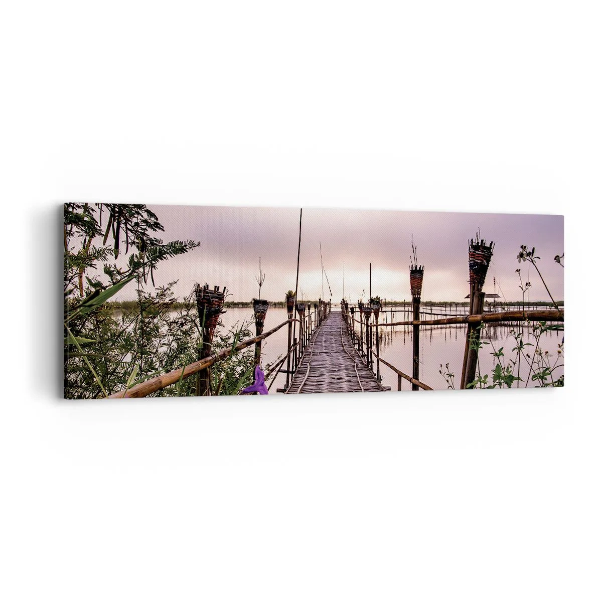 Quadro su tela - Stampe su Tela - Pace e silenzio dell'Asia - 90x30 cm