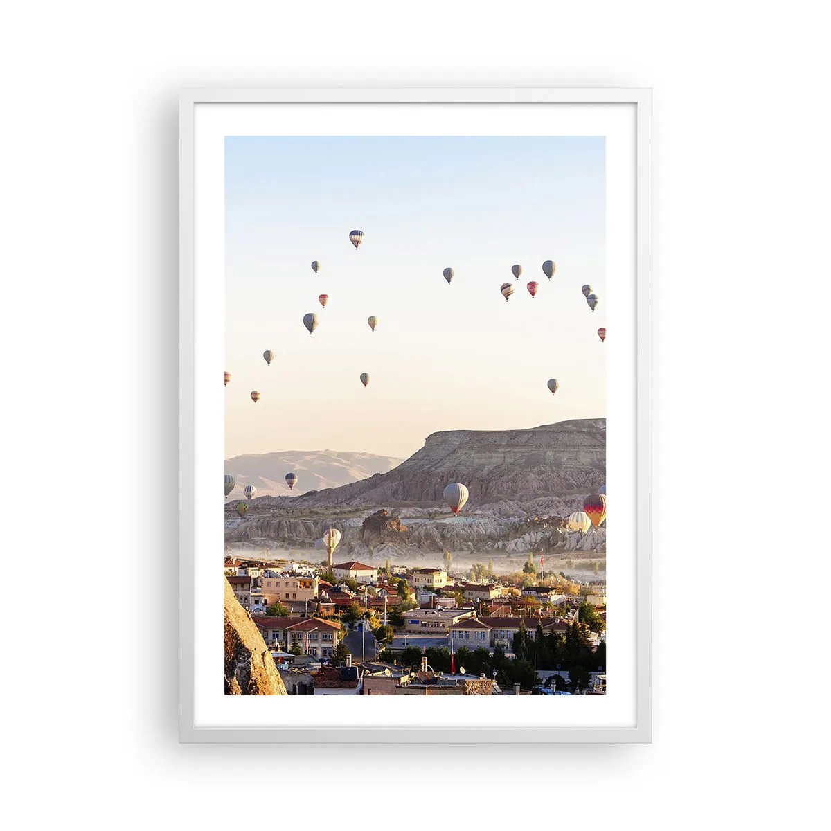 Poster in cornice bianca - Come navi nel cielo - 50x70 cm