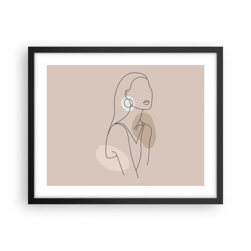 Poster in cornice nera - Icona di giovinezza - 50x40 cm