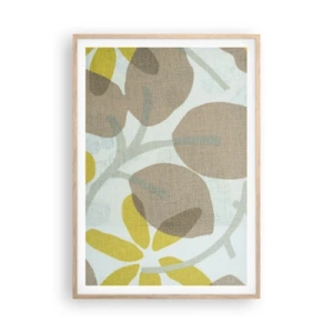 Poster in cornice rovere chiaro - Composizione sotto al sole - 70x100 cm