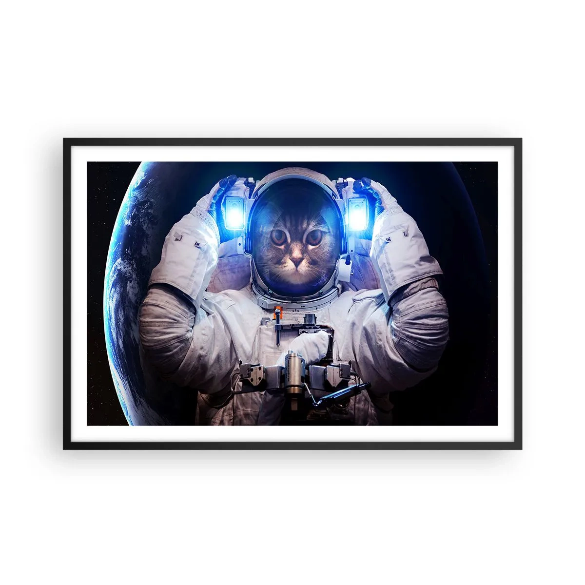 Poster in cornice nera - Houston, avete un problema - 91x61 cm