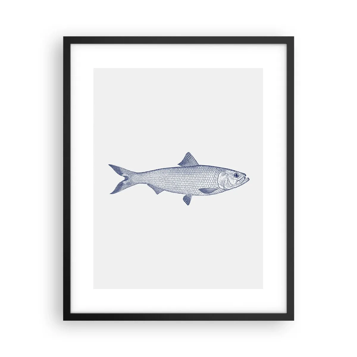 Poster in cornice nera - Un saluto dai mari del nord - 40x50 cm