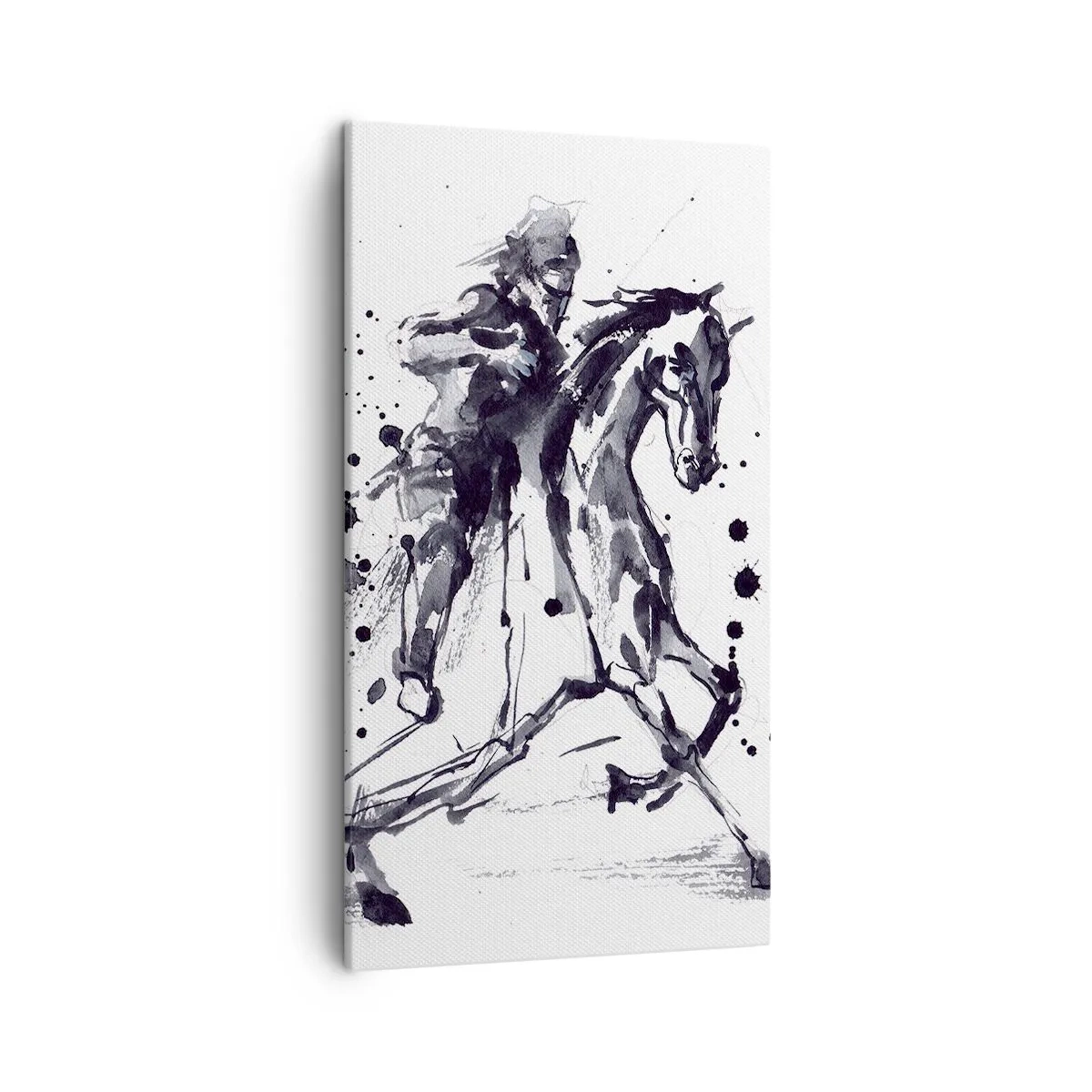 Quadro su tela - Stampe su Tela - Il cavaliere nero - 45x80 cm