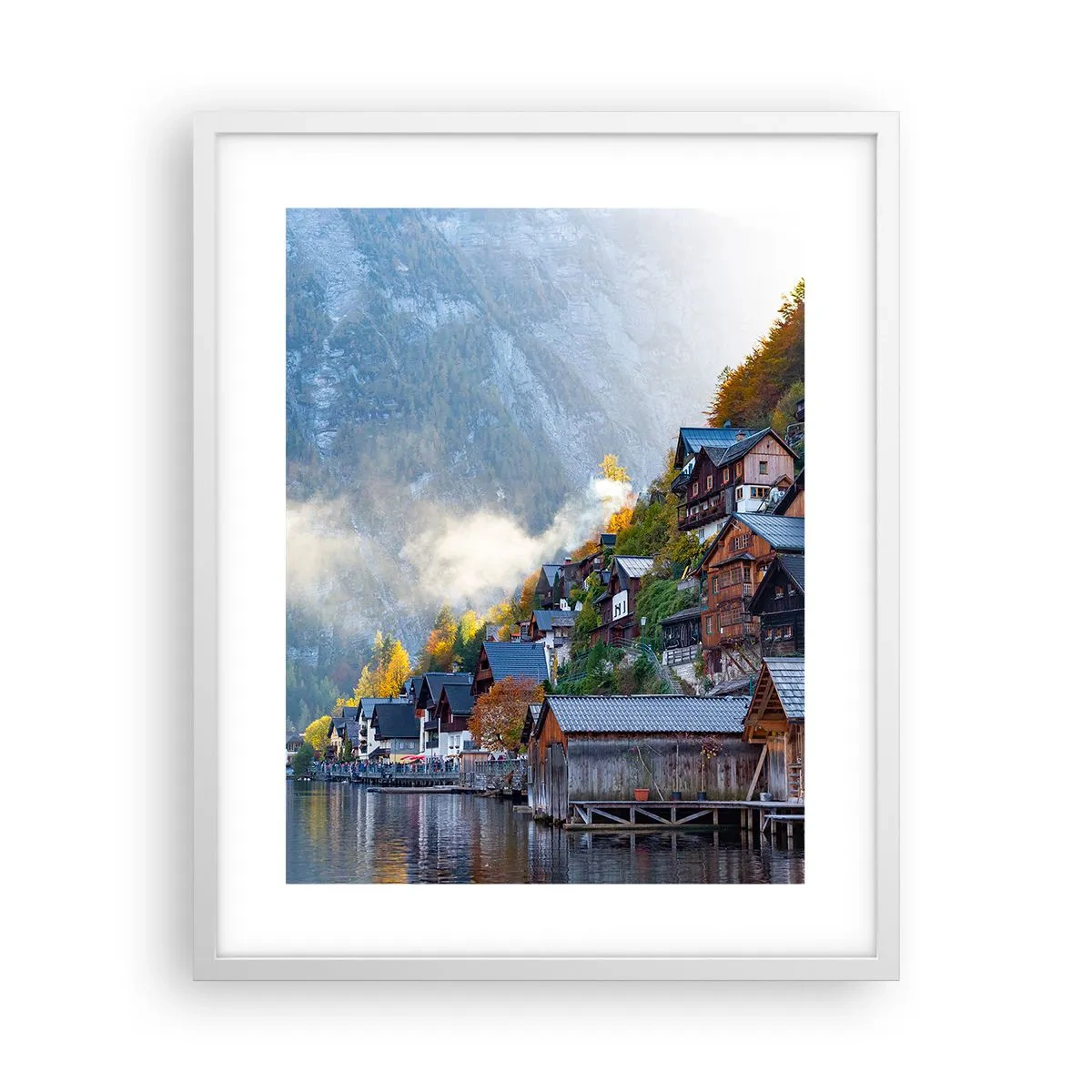Poster in cornice bianca - Atmosfera alpina - 40x50 cm