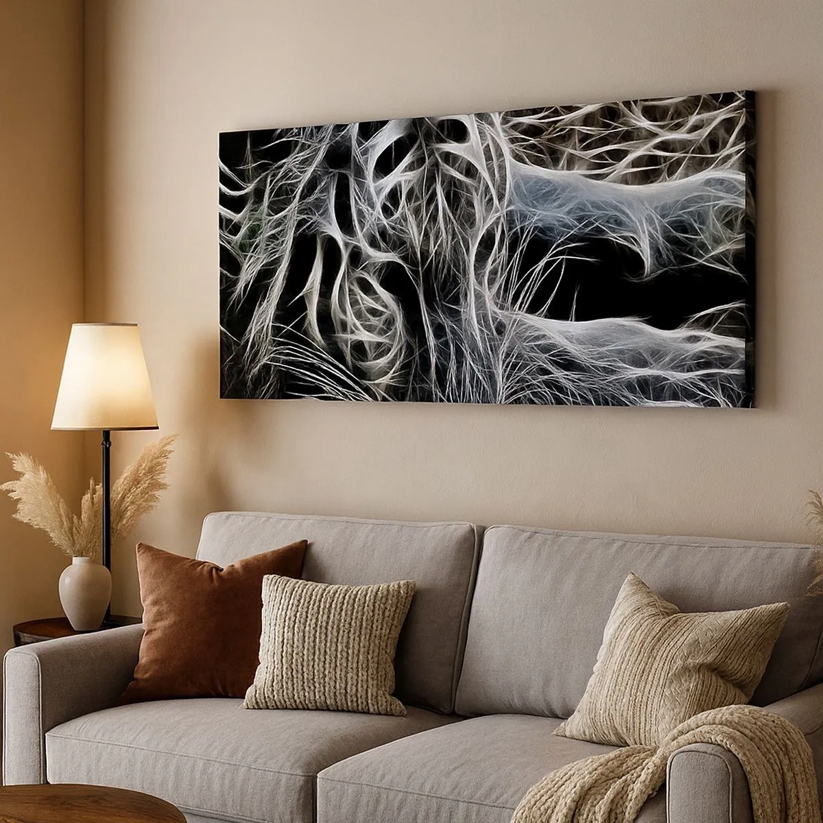 Quadro su tela - Stampe su Tela - Studio di leggerezza felina - 100x40 cm