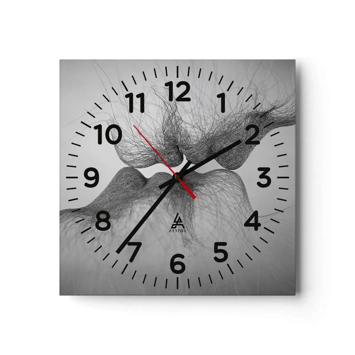 Orologio da parete - Orologio in Vetro - Il bacio del vento - 30x30 cm