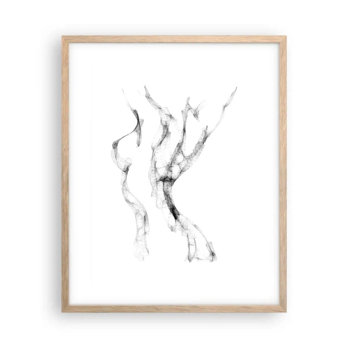 Poster in cornice rovere chiaro - Bella e forte - 40x50 cm