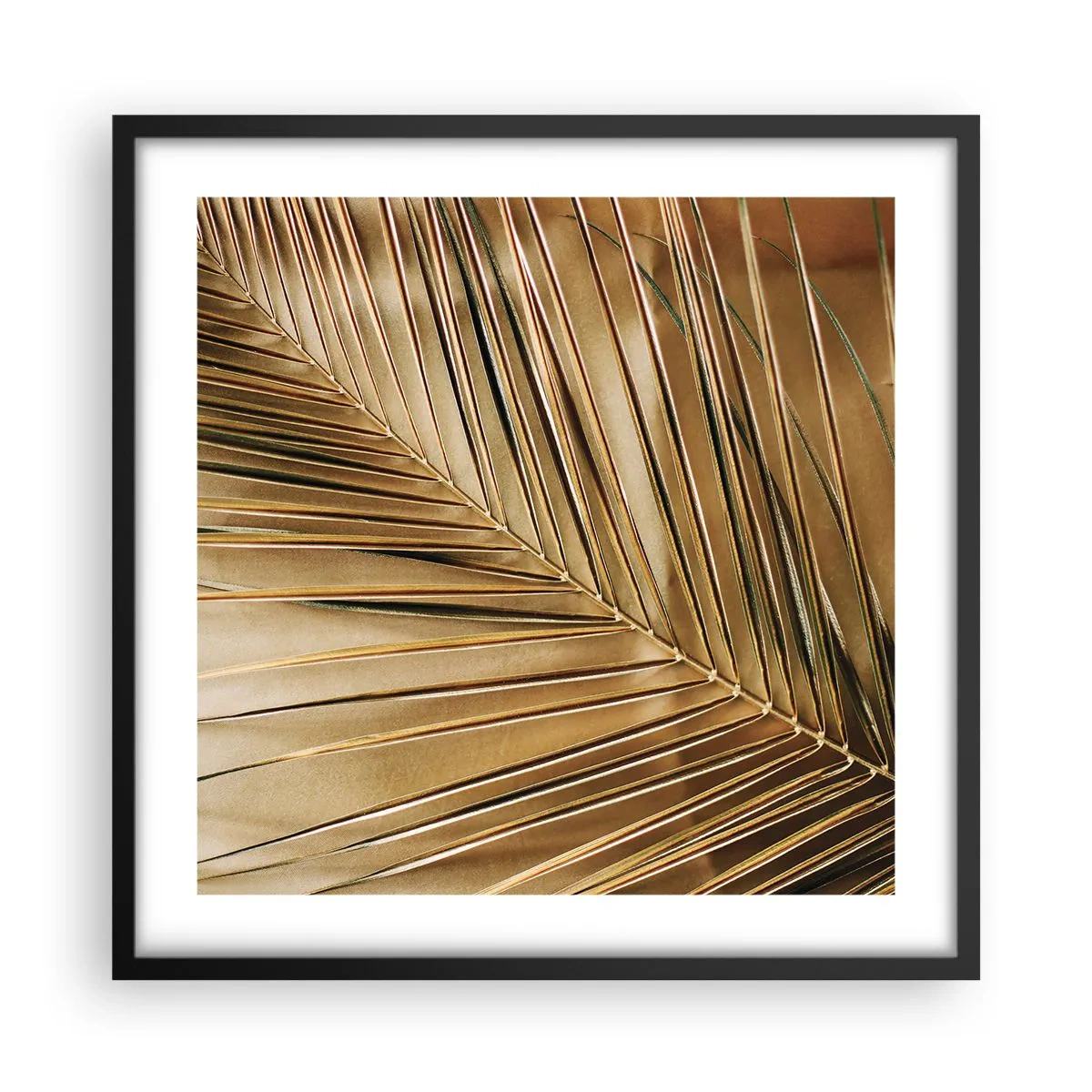 Poster in cornice nera - Colonnato naturale - 50x50 cm