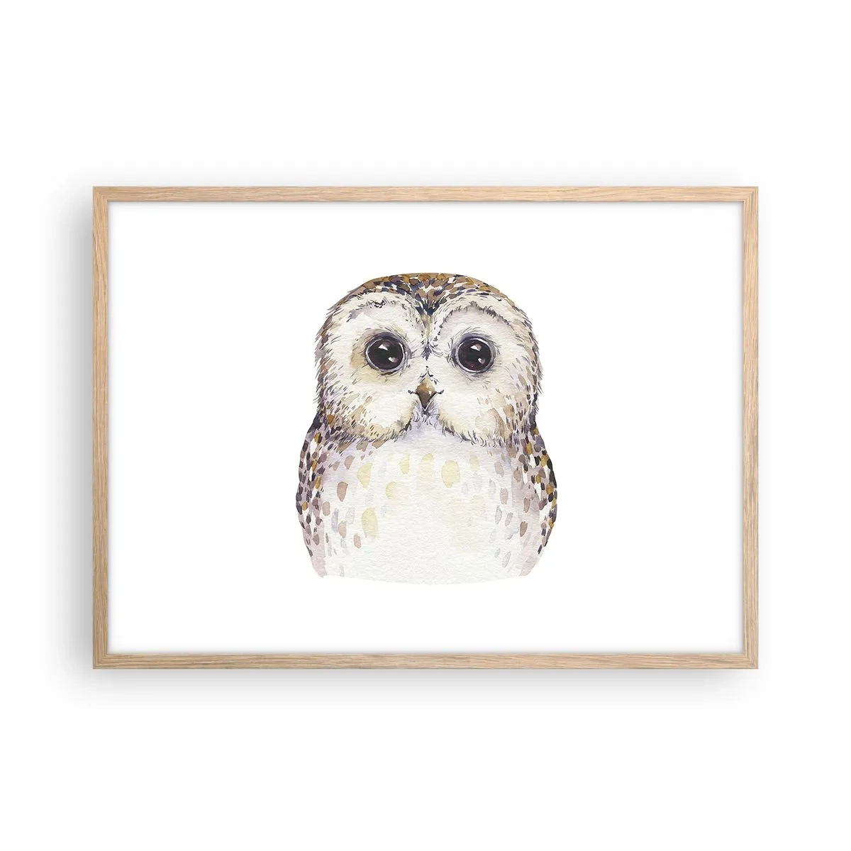 Poster in cornice rovere chiaro - Guardami negli occhi - 70x50 cm