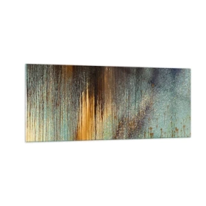 Quadro su vetro - Composizione cromatica non casuale - 100x40 cm