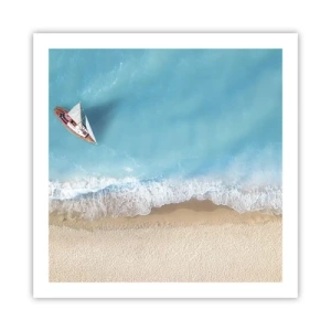 Poster - Al confine del blu e dell'oro - 60x60 cm