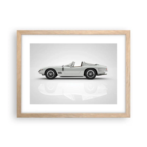 Poster in cornice rovere chiaro - Promessa di divertimento - 40x30 cm